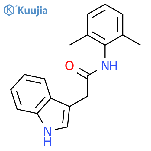 1H-INDOLE-3-ACETAMIDE, N-(2,6-DIMETHYLPHENYL)- structure