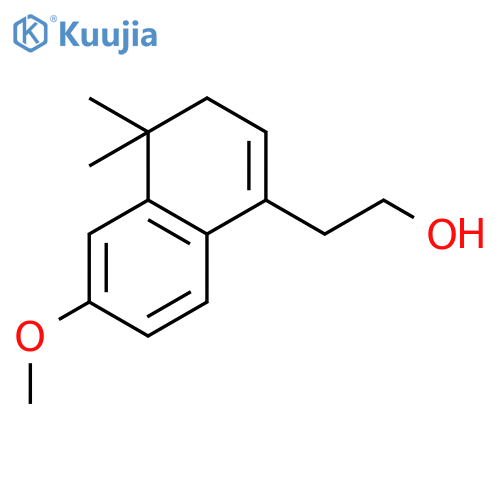 1-Naphthaleneethanol, 3,4-dihydro-6-methoxy-4,4-dimethyl- structure
