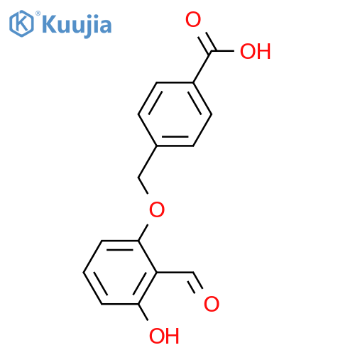 4-(2-formyl-3-hydroxyphenoxy)methylbenzoic acid structure
