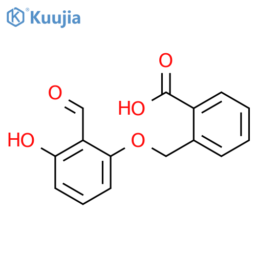 BENZOIC ACID, 2-[(2-FORMYL-3-HYDROXYPHENOXY)METHYL]- structure
