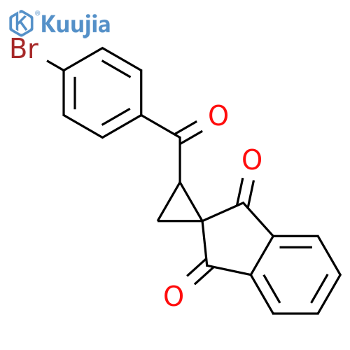 Spiro[cyclopropane-1,2'-[2H]indene]-1',3'-dione, 2-(4-bromobenzoyl)- structure