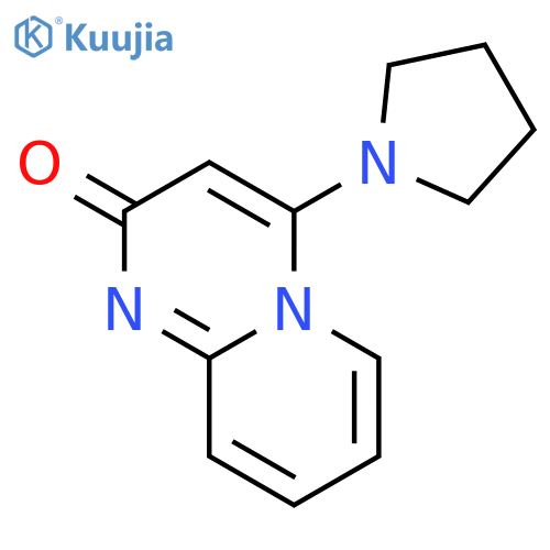2H-PYRIDO[1,2-A]PYRIMIDIN-2-ONE, 4-(1-PYRROLIDINYL)- structure