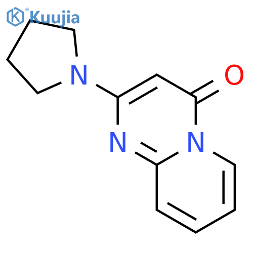 4H-Pyrido[1,2-a]pyrimidin-4-one, 2-(1-pyrrolidinyl)- structure