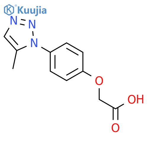 Acetic acid, [4-(5-methyl-1H-1,2,3-triazol-1-yl)phenoxy]- structure