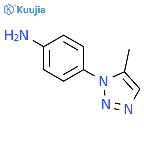 4-(5-methyl-1H-1,2,3-triazol-1-yl)aniline structure