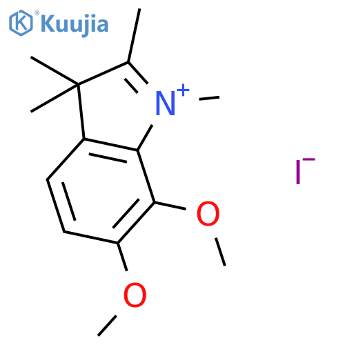 3H-INDOLIUM, 6,7-DIMETHOXY-1,2,3,3-TETRAMETHYL-, IODIDE structure