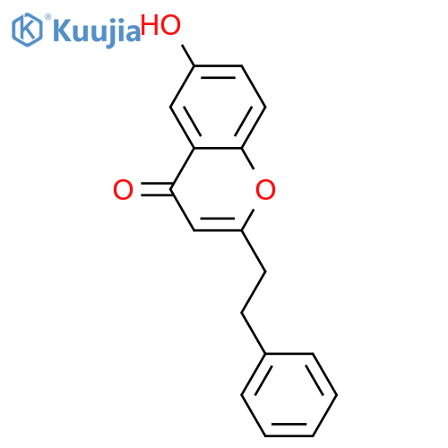 6-Hydroxy-2-(2-phenylethyl) chromone structure