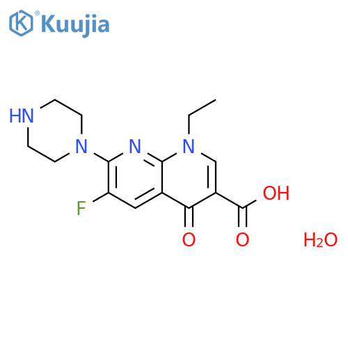 Enoxacin hydrate structure