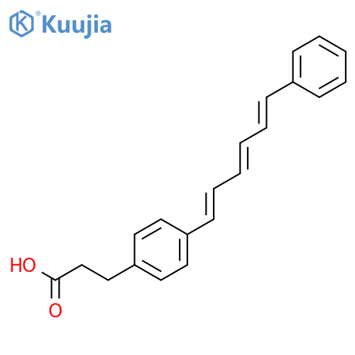 Benzenepropanoic acid,4-(6-phenyl-1,3,5-hexatrien-1-yl)- structure