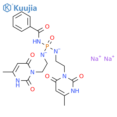 Benzamide,N-[bis[[2-(3,6-dihydro-4-methyl-2,6-dioxo-1(2H)-pyrimidinyl)ethyl]amino]phosphinyl]-,sodium salt (1:2) structure