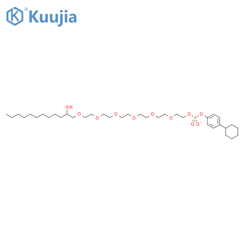 PHOSPHORIC ACID, 4-CYCLOHEXYLPHENYL DECYL20-HYDROXY-3,6,9,12,15,18-HEXAOXAEICOS-1-YL ESTER structure