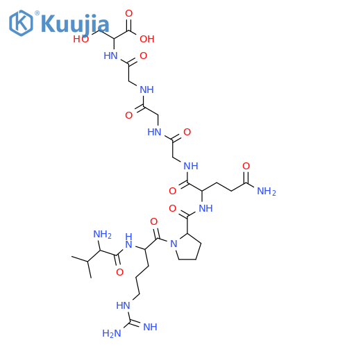 L-Serine, L-valyl-L-arginyl-L-prolyl-L-glutaminylglycylglycylglycyl- structure
