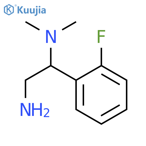 2-Amino-1-(2-fluorophenyl)ethyldimethylamine structure