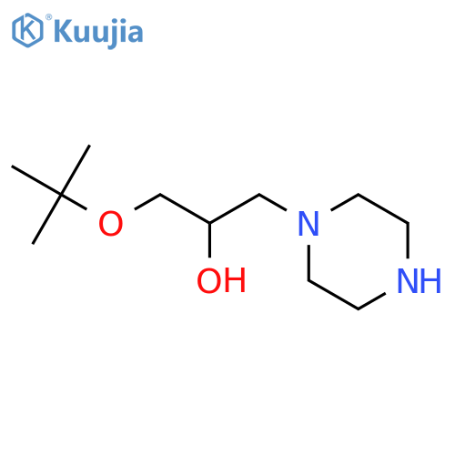1-tert-Butoxy-3-piperazin-1-yl-propan-2-ol structure