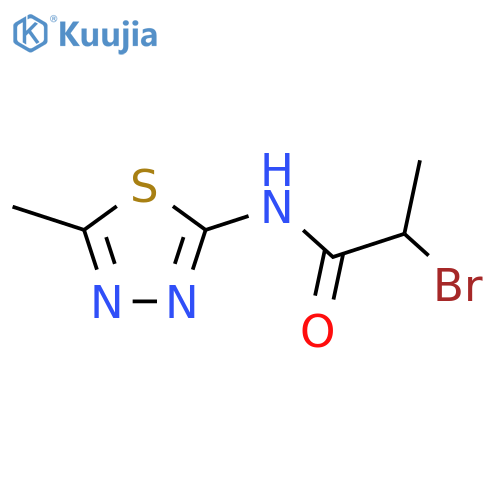 2-bromo-n-(5-methyl-1,3,4-thiadiazol-2-yl)propanamide structure