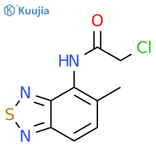 2-Chloro-N-(5-methyl-benzo1,2,5thiadiazol-4-yl)-acetamide structure