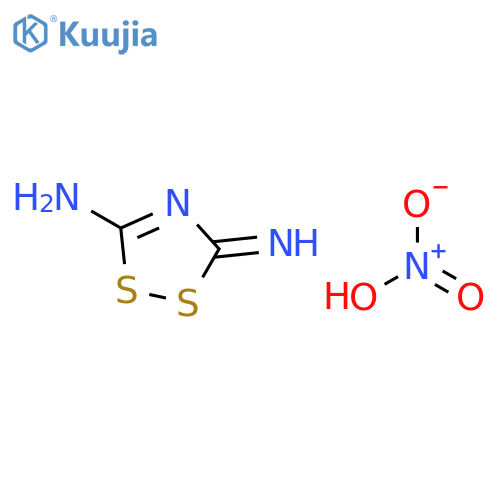 3H-1,2,4-Dithiazol-5-amine, 3-imino-, mononitrate structure