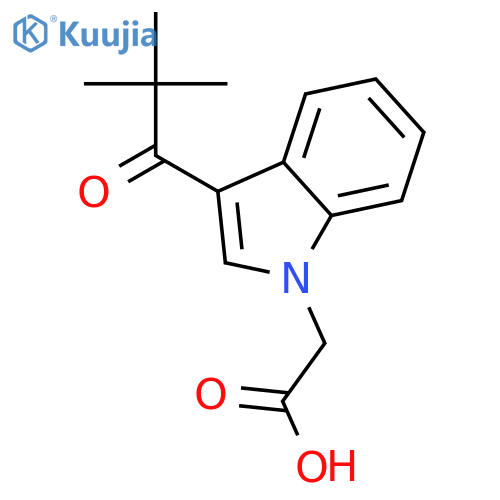 2-(3-Pivaloyl-1H-indol-1-yl)acetic acid structure