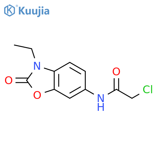 2-Chloro-N-(3-ethyl-2-oxo-2,3-dihydro-benzooxazol-6-yl)-acetamide structure