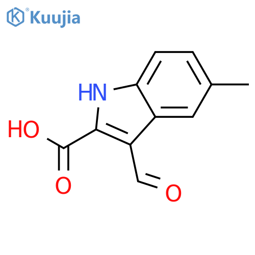 3-Formyl-5-methyl-1H-indole-2-carboxylic acid structure