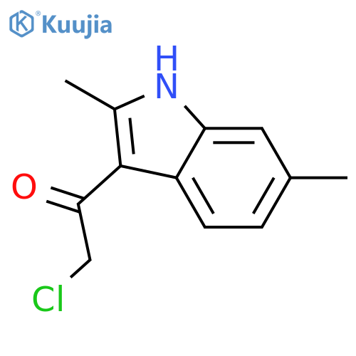 2-Chloro-1-(2,6-dimethyl-1H-indol-3-yl)ethanone structure