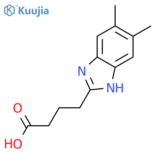 4-(5,6-Dimethyl-1H-benzoimidazol-2-yl)-butyric acid structure