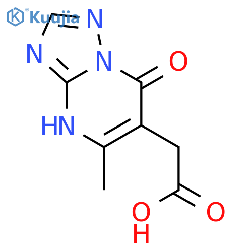 (5-Methyl-7-oxo-4,7-dihydro-1,2,4triazolo-1,5-apyrimidin-6-yl)-acetic acid structure
