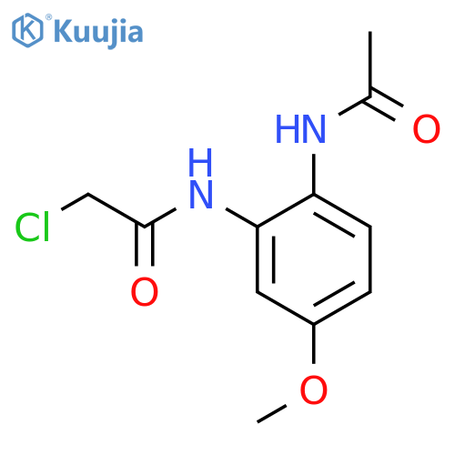 N-(2-Acetylamino-5-methoxy-phenyl)-2-chloro-acetamide structure