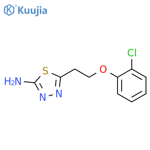 5-[2-(2-Chloro-phenoxy)-ethyl]-[1,3,4]thiadiazol-2-ylamine structure