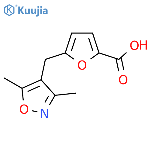 5-(3,5-dimethylisoxazol-4-yl)methyl-2-furoic Acid structure