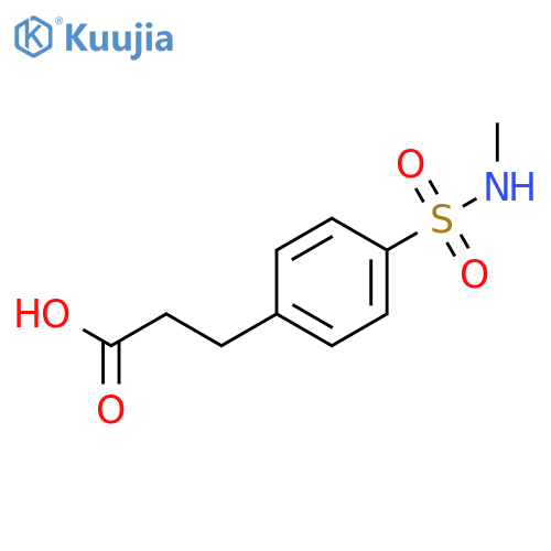 3-4-(Methylsulfamoyl)phenylpropanoic Acid structure