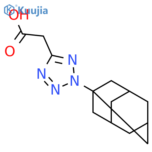 (2-Adamantan-1-yl-2H-tetrazol-5-yl)-acetic acid structure