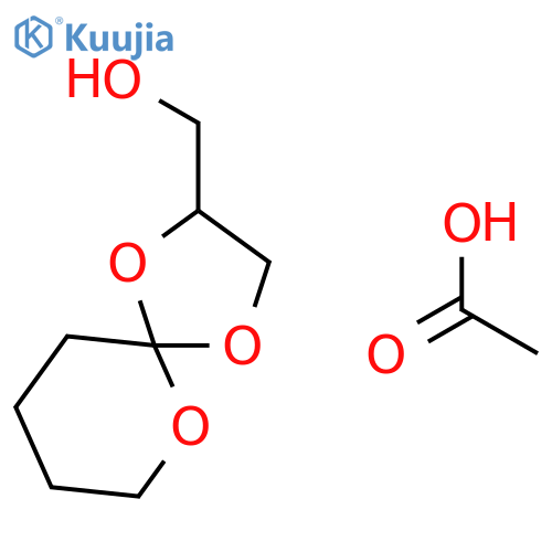 1,4,6-Trioxaspiro[4.5]decane-2-methanol, acetate structure