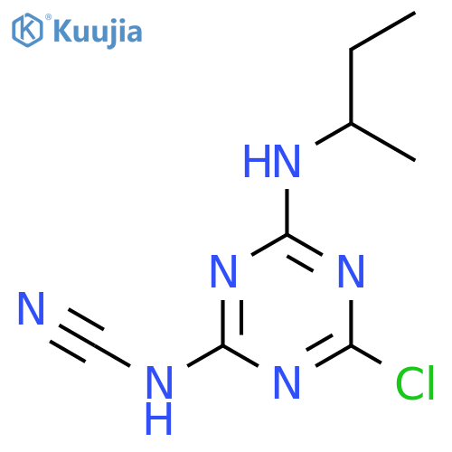 CYANAMIDE, [4-CHLORO-6-[(1-METHYLPROPYL)AMINO]-1,3,5-TRIAZIN-2-YL]- structure