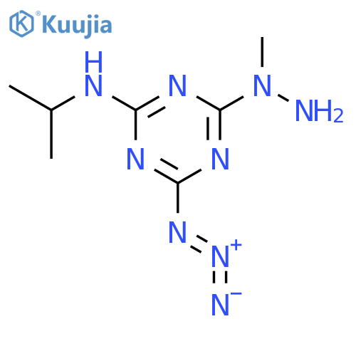 1,3,5-Triazin-2-amine, 4-azido-N-(1-methylethyl)-6-(1-methylhydrazino)- structure