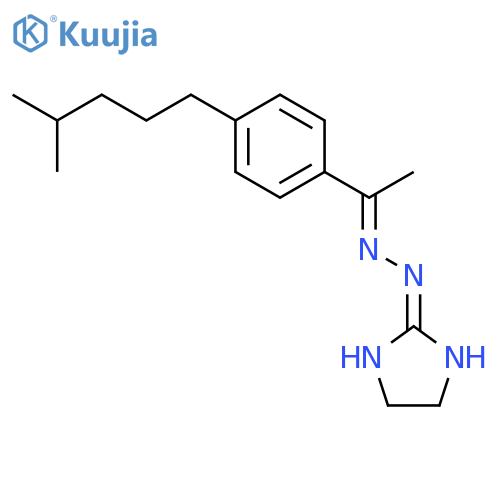 2-Imidazolidinone, [1-[4-(4-methylpentyl)phenyl]ethylidene]hydrazone structure
