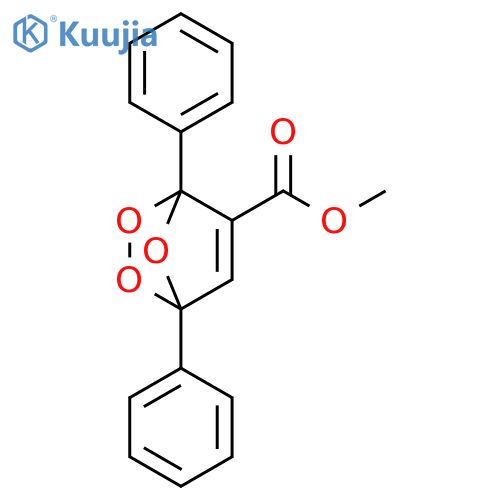2,3,7-Trioxabicyclo[2.2.1]hept-5-ene-5-carboxylic acid, 1,4-diphenyl-, methyl ester structure
