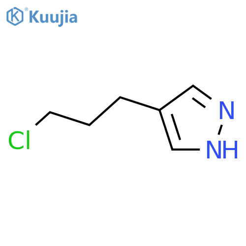 4-(3-chloropropyl)-1H-pyrazole structure