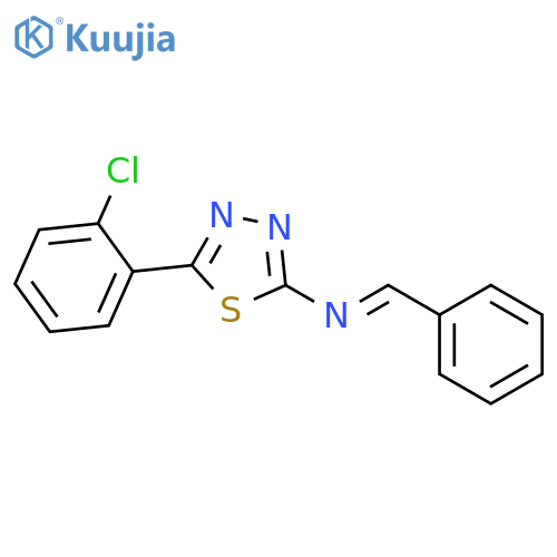1,3,4-Thiadiazol-2-amine, 5-(2-chlorophenyl)-N-(phenylmethylene)- structure