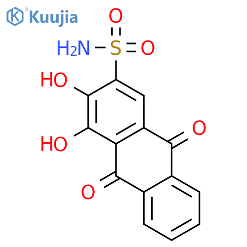 2-Anthracenesulfonamide, 9,10-dihydro-3,4-dihydroxy-9,10-dioxo- structure