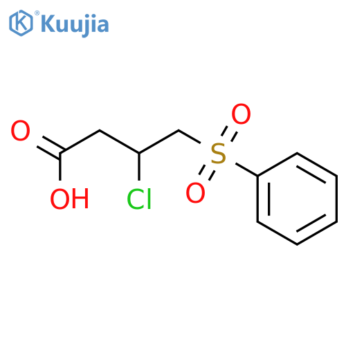 BUTANOIC ACID, 3-CHLORO-4-(PHENYLSULFONYL)- structure