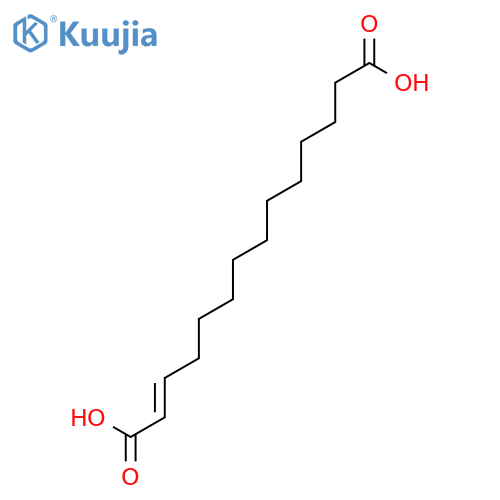 2-Tetradecenedioic acid, (E)- structure