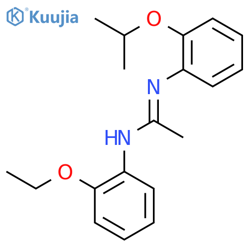 (1E)-N-(2-ethoxyphenyl)-N'-[2-(propan-2-yloxy)phenyl]ethanimidamide structure
