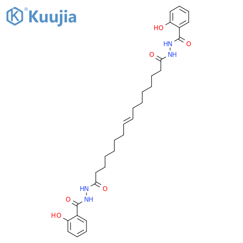8-Hexadecenedioic acid, bis[2-(2-hydroxybenzoyl)hydrazide] structure