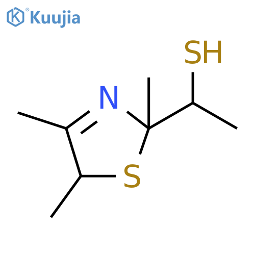 2-Thiazolemethanethiol,2,5-dihydro-a,2,4,5-tetramethyl- structure