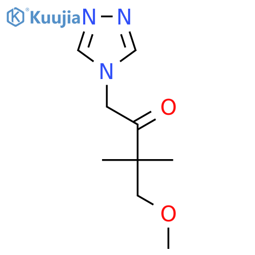 2-Butanone, 3-(methoxymethyl)-3-methyl-1-(4H-1,2,4-triazol-4-yl)- structure