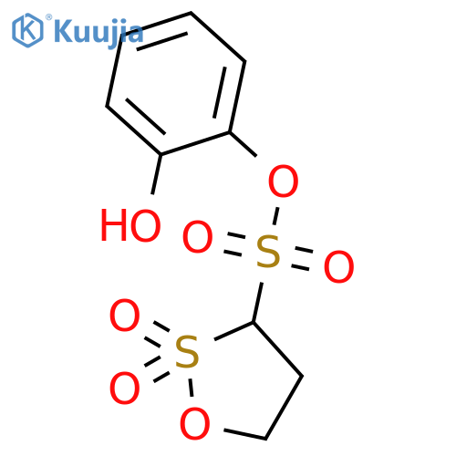 1,2-OXATHIOLANE-3-SULFONIC ACID, 2-HYDROXYPHENYL ESTER, 2,2-DIOXIDE structure