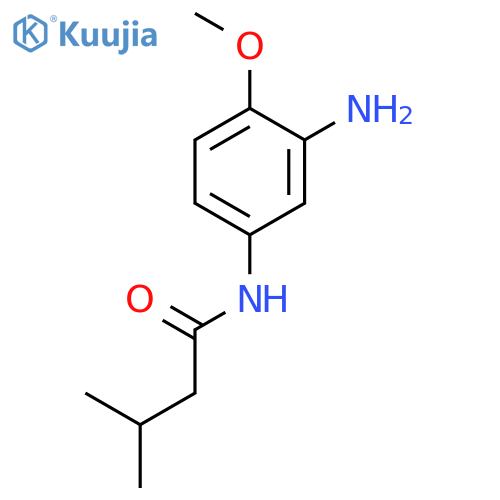 Butanamide, N-(3-amino-4-methoxyphenyl)-3-methyl- structure