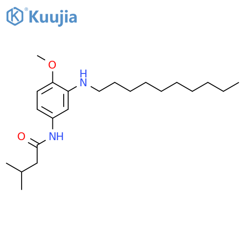 BUTANAMIDE, N-[3-(DECYLAMINO)-4-METHOXYPHENYL]-3-METHYL- structure