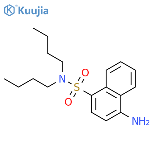 1-NAPHTHALENESULFONAMIDE, 4-AMINO-N,N-DIBUTYL- structure